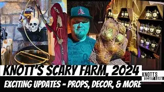 Knott’s Scary Farm Update Tour of Props, Scare Zones, Maze Builds & More 2024