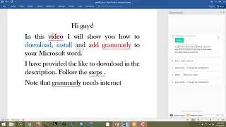 how to download and add grammarly in word easy step