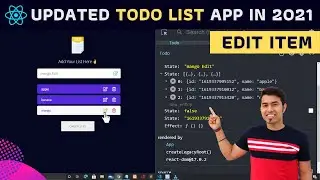 🔴 Updated TODO LIST App with Add, Delete, Edit, LocalStorage using React and Hooks in 2021