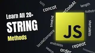 Quick Javascript String Methods Guide | Learn all JS String Methods