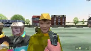 Шеф Баринов с обрезами гоняет на диване (Garry's Mod)