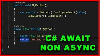 C# how to await in non async method