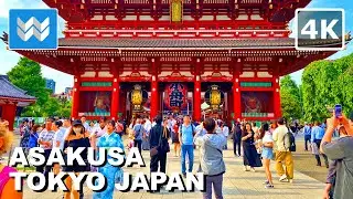 [4K] ASAKUSA TOKYO JAPAN 🇯🇵 2024 Nakamise Shopping Street to Sensoji Temple Walking Tour Vlog