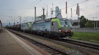 Bahnverkehr in Oensingen und Basel am 20.09.16 – «BLS Vectron und Twindexx Überführung»