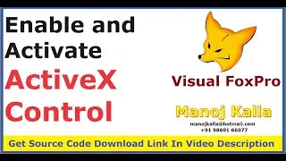 Activex Control VFP | enable activex control in vfp | work with activex in vfp