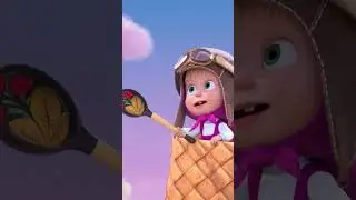 What do the clouds taste like? ☁️😋 #FluffyDessert #MashaAndTheBear #Shorts #cartoonforkids #kids