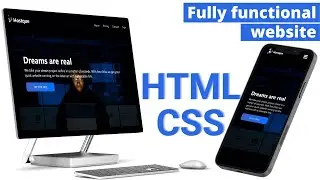 Make Responsive Website Using HTML & CSS | Fully functional Multi Page Website Design Step by Step