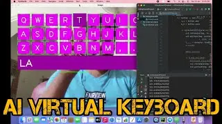 AI Virtual Keyboard | Python | Artificial Intelligence | OpenCV | cvzone | time | mediapipe