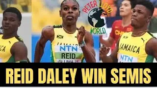 ALANA REID DEANDRE DALEY IMPRESSIVE WINS IN SEMI-FINALS.GARY CARD THRU 2 FINALS NO US AIN 100 FINALS