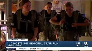 Hundreds honor 9/11 victims, first responders in stair climb at Nippert Stadium