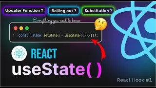 React - useState( )  React Hook - Everything you need to know | React Explained
