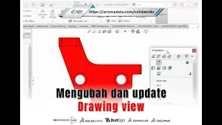 #tutorial #solidworks  Merubah posisi part dan tampilan drawing view