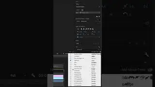 Font trick in Adobe Premiere Pro