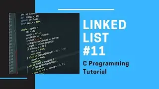 C Linked List 11: Create a doubly linked list and display in reverse order [C Programming]
