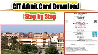 How to download cit admit card ! CIT Kokrajhar Enrollment Identification Details  