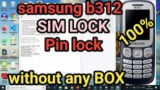 SAMSUNG B312E SIM LOCK WITHOUT BOX | All samsung  mobile lock and flashing solution. How to unlock