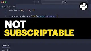 object is not subscriptable. Why it happened and how to fix it.