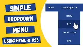 Simple Dropdown Menu Using HTML and CSS