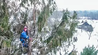 Как НЕ НАДО работать на высоте. Я совершил все ошибки :/
