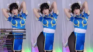 Chzzk: 고라니율님 (golaniyule0) chun li Cosplay 💥 