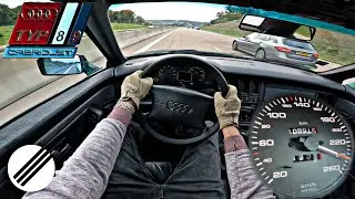 1999 Audi Cabriolet 2.6 Top Speed Drive On German Autobahn 🏎