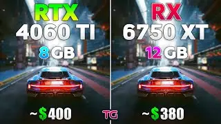 RTX 4060 Ti vs RX 6750 XT - Test in 10 Games