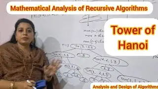 Lec16 : Tower of Hanoi | Recursive Algorithm