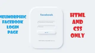 FACEBOOK LOGIN PAGE|HTML & CSS|