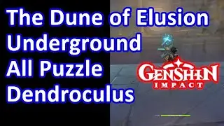 The Dune of Elusion Underground All Puzzle Dendroculus Genshin