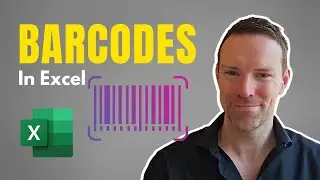 SIMPLE way to create barcodes in Excel