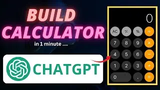 Build Calculator Using Chat Gpt | In 1 minutes | No Need To Write The Code