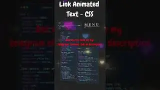 Animated Link Text on Hover using HTML and Pure CSS | codewithFaraz