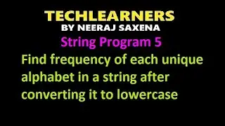 Java program to find frequency of each unique alphabet in a string