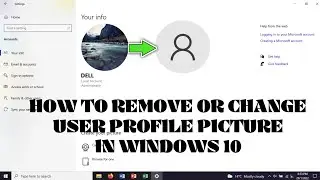 How to Remove or Change User Profile Picture in Windows 10 in 2 Minutes | TechMech #windows10