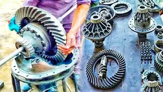 How to Replace Broken Pinion Gear Ring | isuzu truck Differential Gear repairing process,