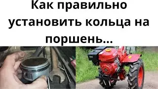 Как правильно установить кольца на поршень мотоблока