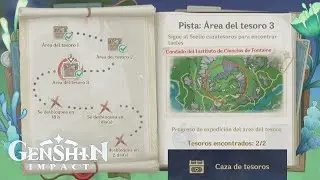 Caza de Tesoros Fontaine Día 3: Área del tesoro 3 Completa - Genshin Impact