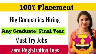 💯 placement Assurance| Zero Registration Fees| Get Placed in Big Companies for Free