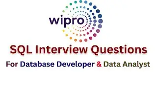 53.Wipro SQL Interview Questions for Database Developer and Data Analyst by @PandeyGuruji #sql