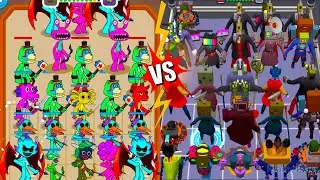 Merge Monster Friends Vs Toilet Monster Merge War Game, Merge Battle Gameplay