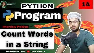 Function to Count Words in a String in Python❤️ | Python Programs 🔥| Day 14