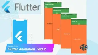 Flutter Animated Text 2 by Sample Code | Flutter Tutorial | Flutter 2023