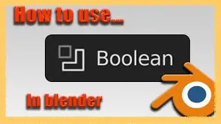 Blender 2.91 - Boolean Modifier Basics