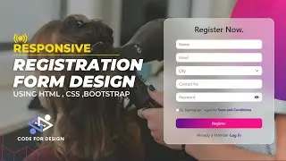 Responsive Form Design complete detail | HTML , CSS , Bootstrap v5 | code for design