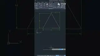 Draw Triangle #autocadd #autocadtips #architecture