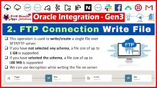 40. FTP write file operation | How to create file in sftp using oic | FTP in oic | OIC tutorials