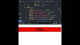 How to create HTML elements using Javascript 