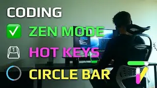 Zen mode, Hot keys, and circle progress bar in vue.js