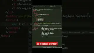 JS Replace Content | JS DOM HTML | replace content javascript  