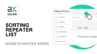 Dynamic Sort the Repeater List | Axure RP: Noob to Master, Ep73